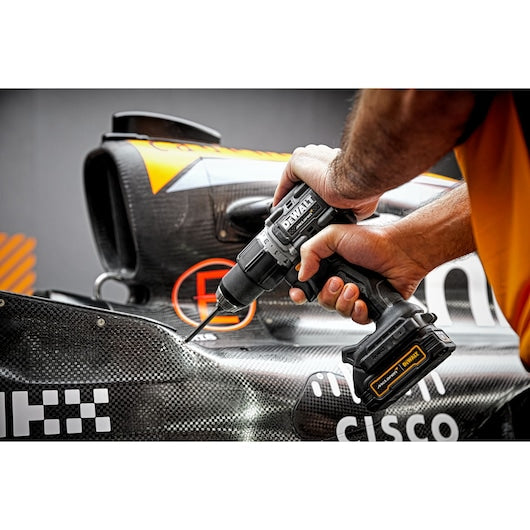 Dewalt (DCD85ME2GT-QW) 18V XR Brushless Hammer Drill Driver - DEWALT x McLaren F1 Team LIMITED Edition - 2 X 1.7 Ah GFN POWERSTACK BATTERIES