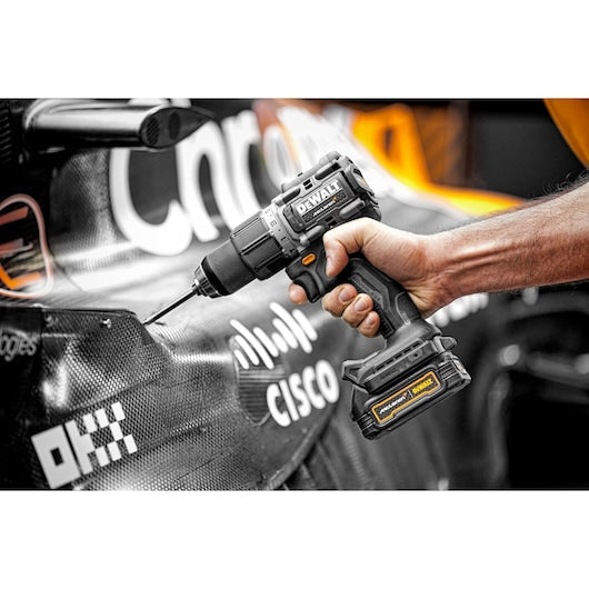 Dewalt (DCD85ME2GT-QW) 18V XR Brushless Hammer Drill Driver - DEWALT x McLaren F1 Team LIMITED Edition - 2 X 1.7 Ah GFN POWERSTACK BATTERIES