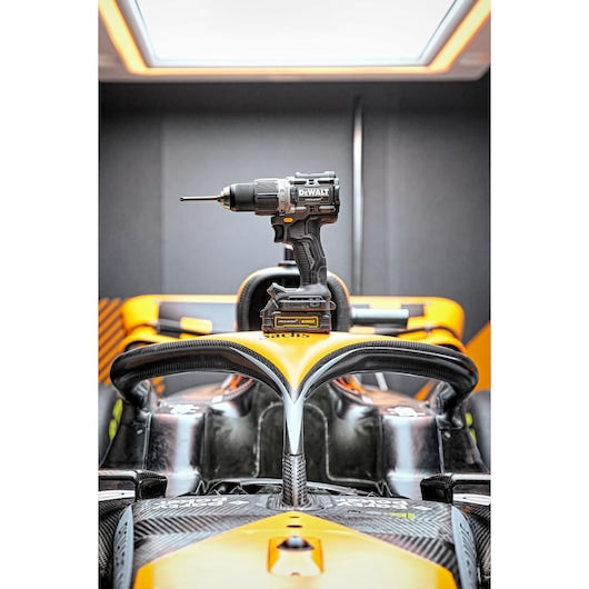 Dewalt (DCD85ME2GT-QW) 18V XR Brushless Hammer Drill Driver - DEWALT x McLaren F1 Team LIMITED Edition - 2 X 1.7 Ah GFN POWERSTACK BATTERIES
