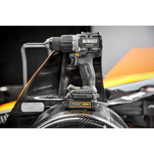 Dewalt (DCD85ME2GT-QW) 18V XR Brushless Hammer Drill Driver - DEWALT x McLaren F1 Team LIMITED Edition - 2 X 1.7 Ah GFN POWERSTACK BATTERIES