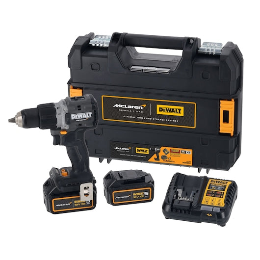 Dewalt (DCD85MP2T-QW) DEWALT® x McLaren F1 Team 18V XR® Brushless Hammer Drill Driver - 2 x 5Ah
