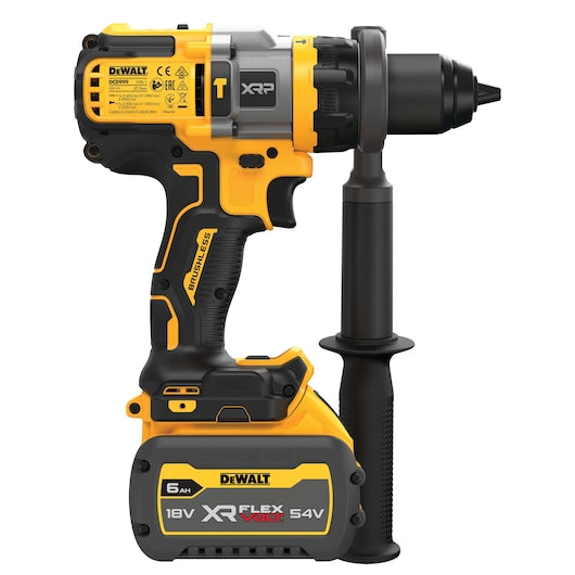 Dewalt (DCD999T1-QW) 18V XR® XRP Brushless Hammer Drill Driver with FLEXVOLT® ADVANTAGE - 1 x 6Ah