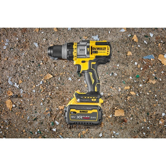 Dewalt (DCD999T1-QW) 18V XR® XRP Brushless Hammer Drill Driver with FLEXVOLT® ADVANTAGE - 1 x 6Ah