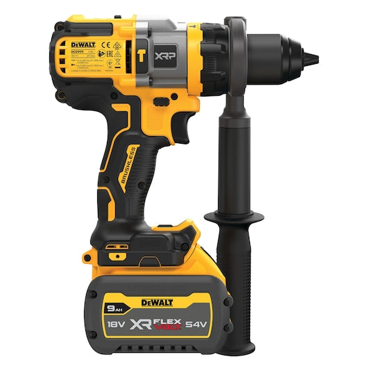 Dewalt (DCD999X1-QW) 18V XR® XRP Brushless Hammer Drill Driver with FLEXVOLT® ADVANTAGE - 1 x 9Ah