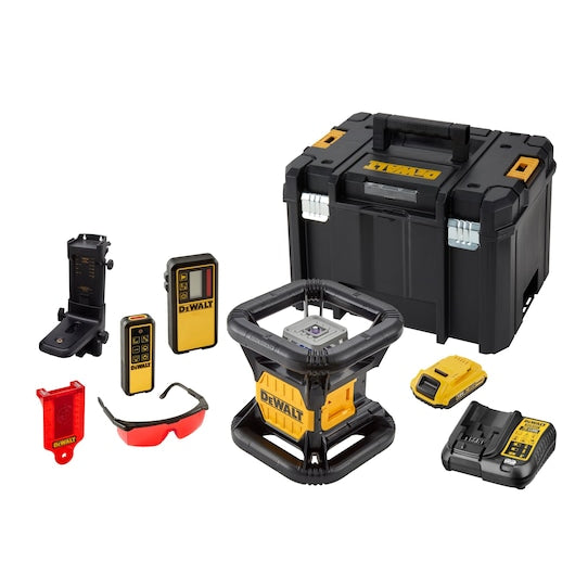 Laser rotativo de feixe vermelho Dewalt (DCE079D1R-QW) 18V XR® - 1 x 2Ah