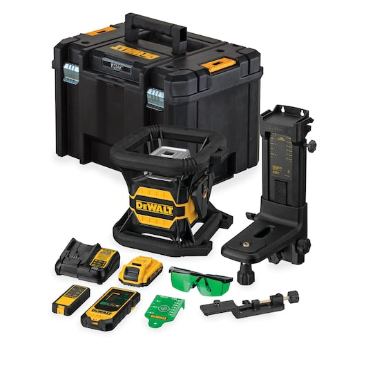 Laser rotativo de feixe verde Dewalt (DCE080D1GS-QW) 18V XR® TOOL CONNECT - 1 x 2Ah