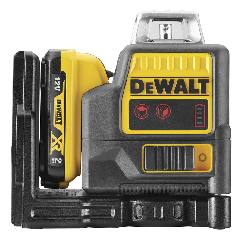 Láser Dewalt (DCE0811D1R-QW) 12 XR 2 x 360º de línea con haz rojo - 1 x 2 Ah