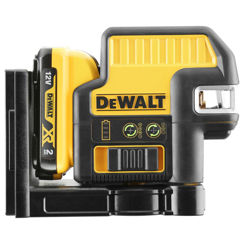 Laser Dewalt (DCE0825D1G-QW) 12V XR com feixe verde de 5 pontos e cruz - 1 x 2Ah