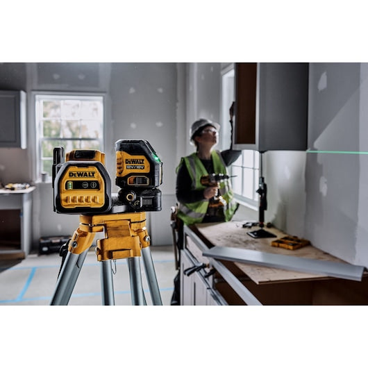 Kit de laser de feixe cruzado verde compacto Dewalt (DCE088D1G18-QW) 12V/18V XR® 3 x 360° - 1 x 2Ah