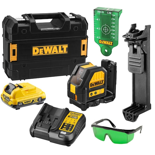Laser de linhas cruzadas autonivelante Dewalt (DCE088D1G-QW) 10,8V