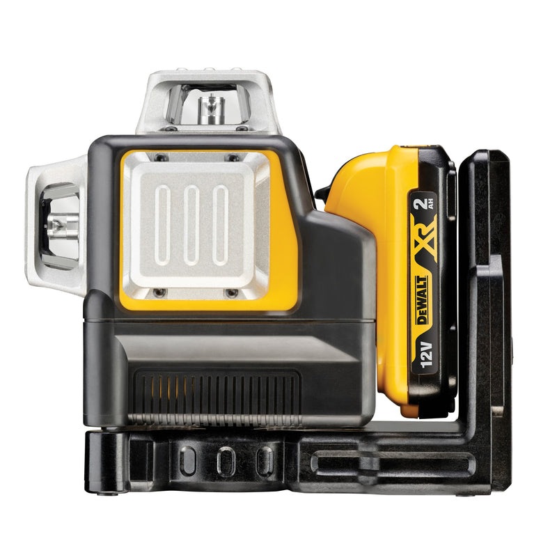 Laser Dewalt (DCE089D1G-QW) 12V XR com feixe verde de linhas cruzadas de 360º e bateria de 2Ah.
