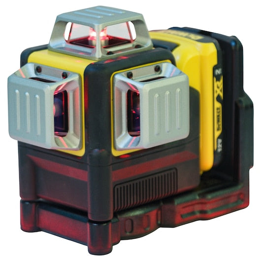 Dewalt (DCE089D1R-QW) 12V XR® 3 x 360° Laser de Linha Cruzada com Feixe Vermelho - 1 x 2Ah