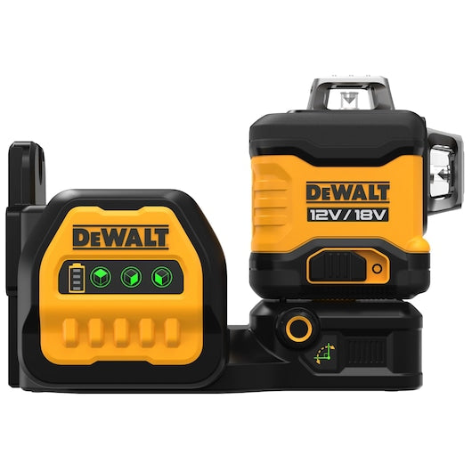Laser Dewalt (DCE089NG18-XJ) 12V/18V XR® com feixe cruzado de 3 x 360° e cor verde - Somente a ferramenta
