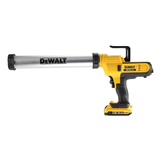 Pistola de calafetagem Dewalt (DCE580D1-QW) 18V XR 600ml - 1 x 2Ah