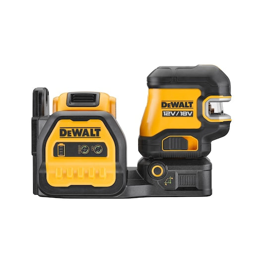Kit de laser Dewalt (DCE822D1G18-QW) 12V/18V com feixe verde de 2 pontos e cruzado - 1 x 2Ah