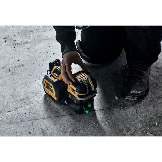 Kit de laser Dewalt (DCE822D1G18-QW) 12V/18V com feixe verde de 2 pontos e cruzado - 1 x 2Ah