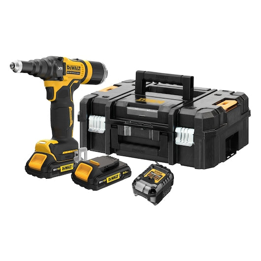 Dewalt (DCF403D2GT-QW) 18V XR® Brushless 4.8mm Rivet Tool - 2 x 2Ah G-Class