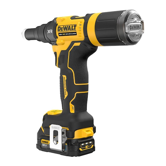 Dewalt (DCF403E1GT-QW) 18V XR® Brushless 4.8mm Rivet Tool - 2 x 2Ah