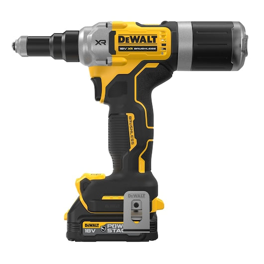 Dewalt (DCF414E2GT-QW) 18V XR® Brushless 6.3mm Rivet Tool - 2 x POWERSTACK 1,7Ah
