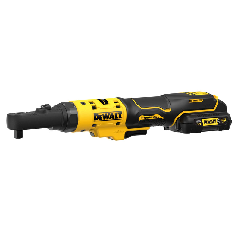 Dewalt (DCF500L2G-QW) 12V XR Brushless 1/4" and 3/8" Sealed Head Ratchet - 2 x 3Ah GFN
