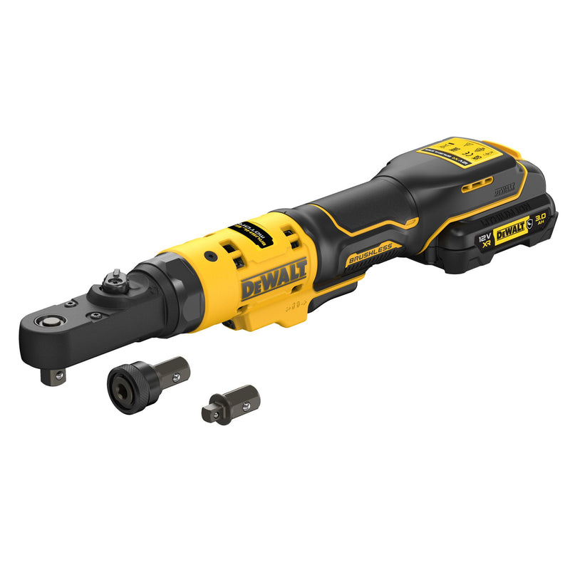 Dewalt (DCF500L2G-QW) 12V XR Brushless 1/4" and 3/8" Sealed Head Ratchet - 2 x 3Ah GFN