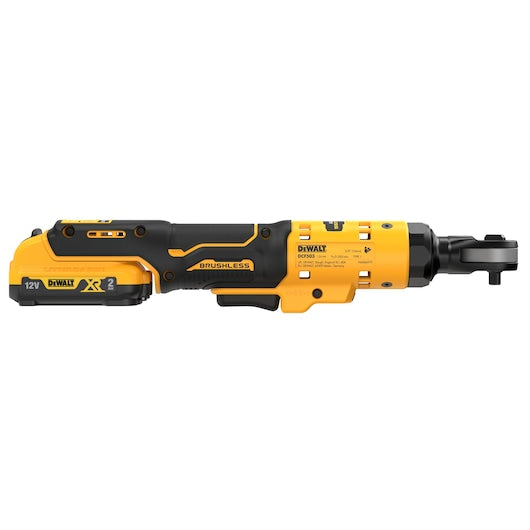 Dewalt (DCF503D1-QW) 12V XR® Brushless 3/8" Open Head Ratchet - 1 x 2Ah