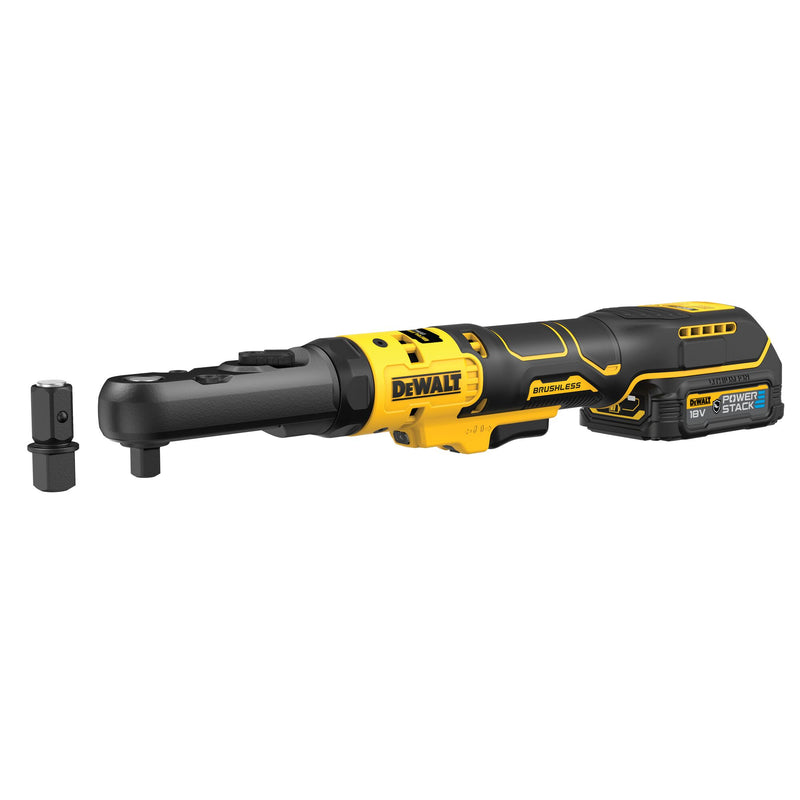 Dewalt (DCF510E2G-QW) 18V XR Brushless 1/2" and 3/8" Sealed Head Ratchet - 2 x POWERSTACK 1.7Ah