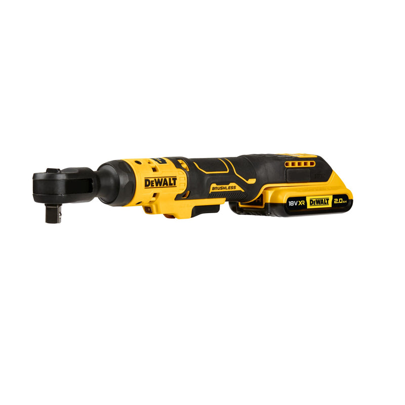 Dewalt (DCF512D1-QW) 18V XR Brushless 1/2" Open Head Ratchet - 1 x 2Ah