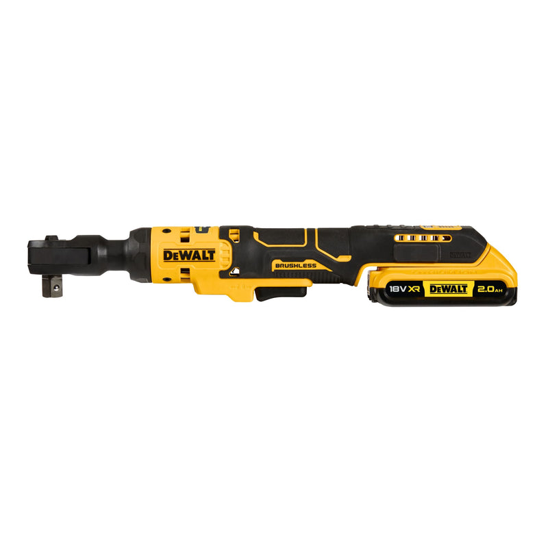 Dewalt (DCF512D1-QW) 18V XR Brushless 1/2" Open Head Ratchet - 1 x 2Ah