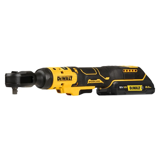 Dewalt (DCF513D1G-QW) 18V XR® Brushless 3/8" Open Head Ratchet - 1 x 2Ah