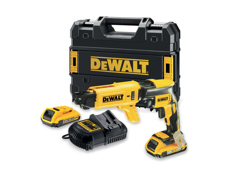 Atornillador para paneles de yeso Dewalt (DCF620D2K-QW) XR sin escobillas de 18 V con cable - 2 x 2 Ah