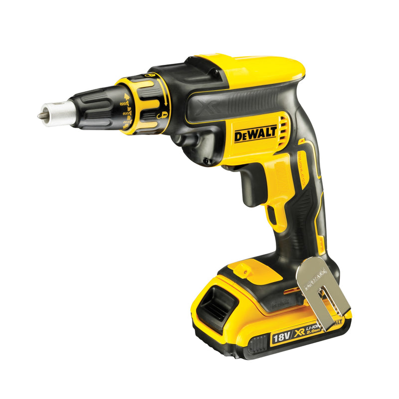 Aparafusadora para gesso cartonado Dewalt (DCF620D2-QW) 18V XR sem escovas - 2 x 2Ah
