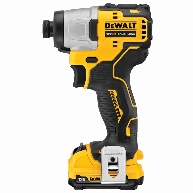 Dewalt (DCF801D2-QW) 12V XR Brushless 1/4" Compact Impact Driver - 2 x 2Ah