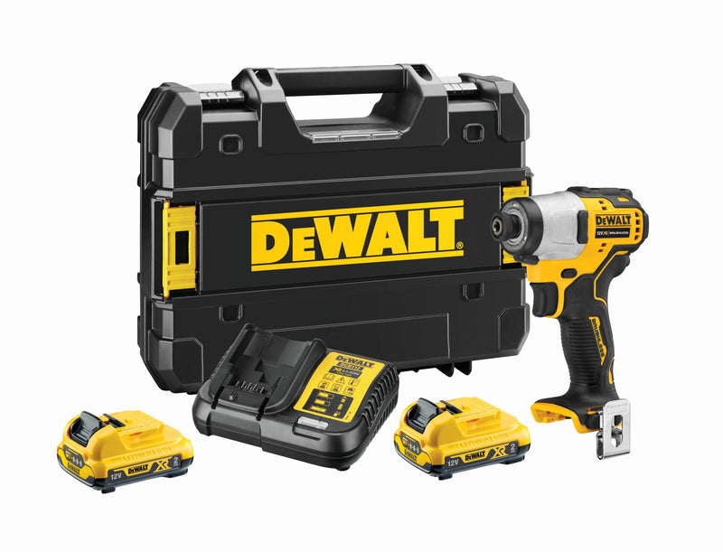 Dewalt (DCF801D2-QW) 12V XR Brushless 1/4" Compact Impact Driver - 2 x 2Ah