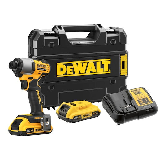 Dewalt (DCF840D2T-QW) 18V XR® Brushless 1/4" Impact Driver - 2 x 2Ah