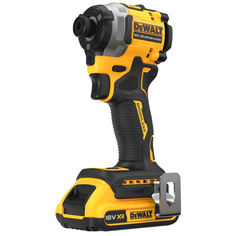 Dewalt (DCF850D2T-QW) 18V XR Brushless 1/4" Compact Impact Driver - 2 x 2Ah