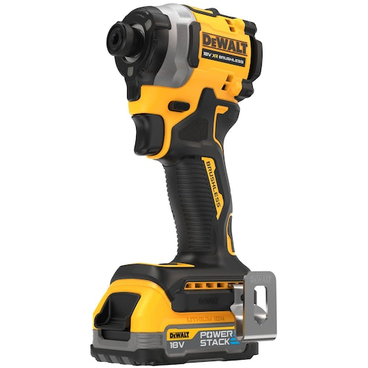 Dewalt (DCF850E2T-QW) 18V XR® Brushless 1/4" Compact Impact Driver - 2 x POWERSTACK 1.7Ah