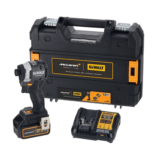 Dewalt (DCF85MM1T-QW) DEWALT® x McLaren F1 Team 18V XR® Brushless 1/4" Impact Driver - 1 x 4Ah