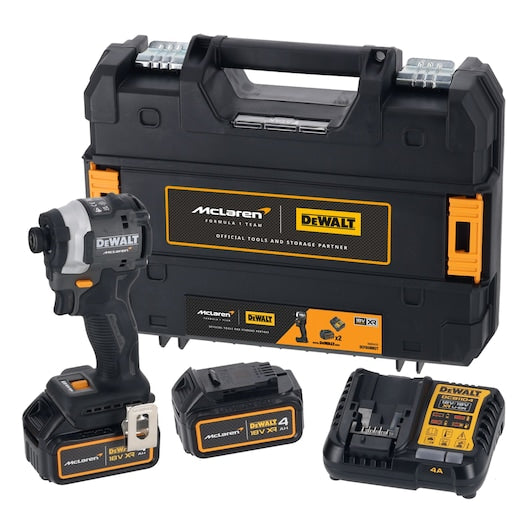 Dewalt (DCF85MM2T-QW) DEWALT® x McLaren F1 Team 18V XR® Brushless 1/4" Impact Driver - 2 x 4Ah