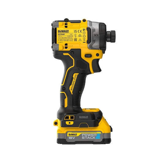 Dewalt (DCF860E2T-QW) 18V XR® Brushless 1/4" Premium Impact Driver - 2 x POWERSTACK 1.7Ah