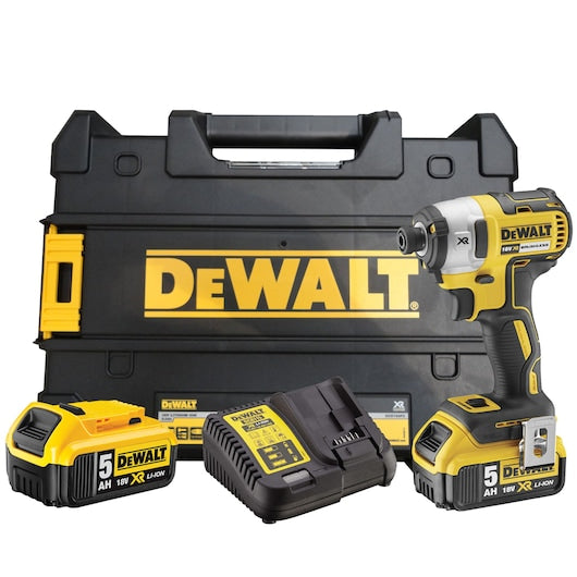 Dewalt (DCF887P2-QW) 18V XR® Brushless 1/4" Impact Driver - 2 x 5Ah