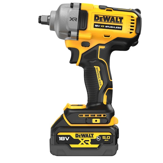 Dewalt (DCF891P2G-QW) 18V XR® Brushless 1/2" Hog Ring Mid Torque Impact Wrench - 2 x 5Ah
