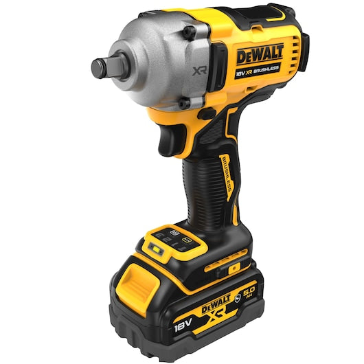Dewalt (DCF891P2G-QW) 18V XR® Brushless 1/2" Hog Ring Mid Torque Impact Wrench - 2 x 5Ah