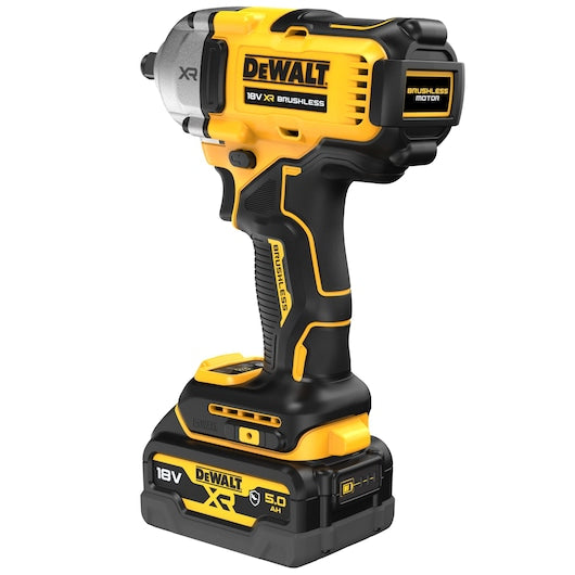 Dewalt (DCF891P2G-QW) 18V XR® Brushless 1/2" Hog Ring Mid Torque Impact Wrench - 2 x 5Ah