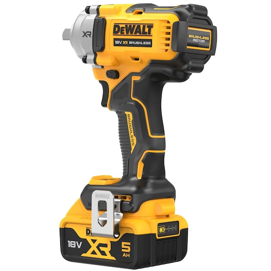 Dewalt (DCF892P2T-QW) 18V XR® Brushless 1/2" Detent Pin Mid Torque Impact Wrench - 2 x 5Ah