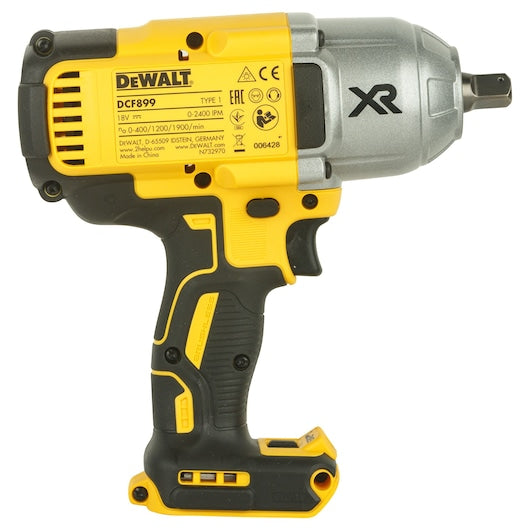 Dewalt (DCF899NT-XJ) 18V XR Brushless 1/2" Detent Pin High Torque Impact Wrench - Bare Unit
