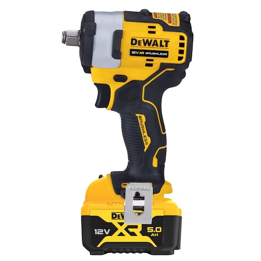 Dewalt (DCF901P1-QW) 12V XR® Brushless 1/2" Hog Ring High Power Impact Wrench - 1 x 5Ah