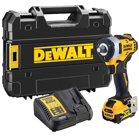 Dewalt (DCF901P1-QW) 12V XR® Brushless 1/2" Hog Ring High Power Impact Wrench - 1 x 5Ah