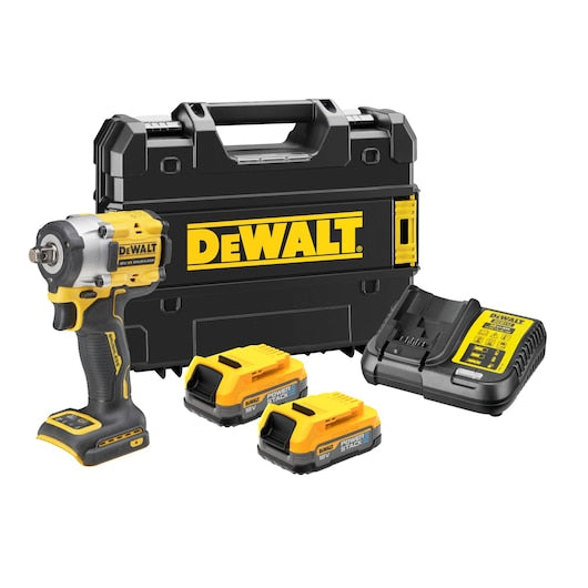 Dewalt (DCF921E2T-QW) 18V XR® Brushless 1/2" Hog Ring Compact Impact Wrench - 2 x POWERSTACK 1.7Ah