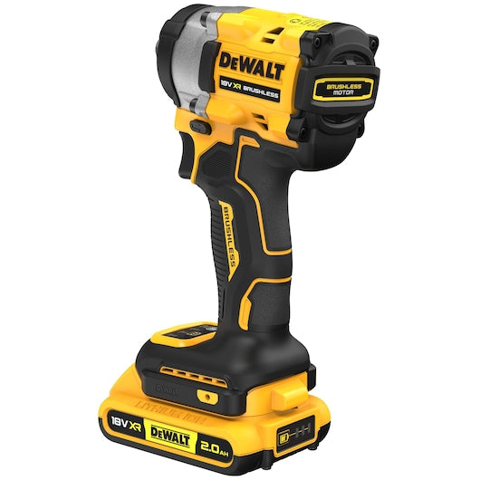 Dewalt (DCF922D2T-QW) 18V XR® Brushless 1/2" Detent Pin Compact Impact Wrench - 2 x 2Ah